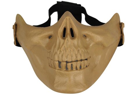 Mascara de Protecao Facial Avenger Skull Airsoft Goggle Tan