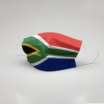 Máscara de Proteção Facial Dupla Tecido c/ Forro TNT Lavável Reutilizável Africa do Sul