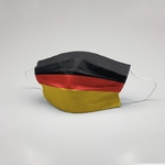 Máscara de Proteção Facial Dupla Tecido c/ Forro TNT Lavável Reutilizável Alemanha