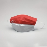 Máscara de Proteção Facial Dupla Tecido c/ Forro TNT Lavável Reutilizável Singapura