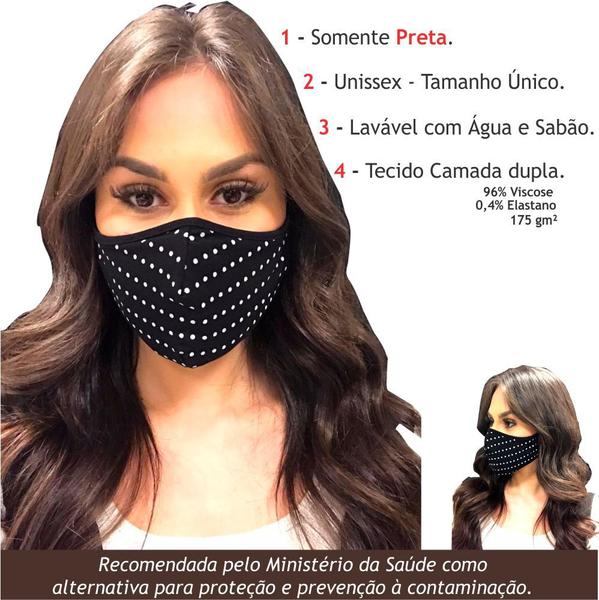 Mascara de Proteção Facial não Descatável Reutilizável - Clark Brindes e Presentes