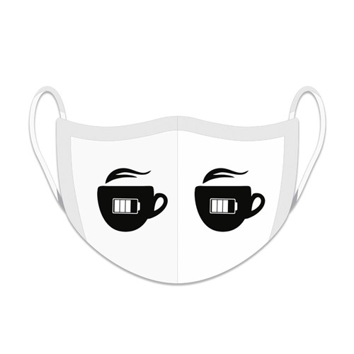 Máscara de Proteção Facial Reutilizável e Lavável Bateria Café