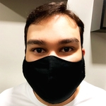 Máscara de Proteção Lavável 100% algodão preta