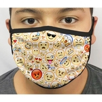 Máscara de Proteção Lavável Emoji