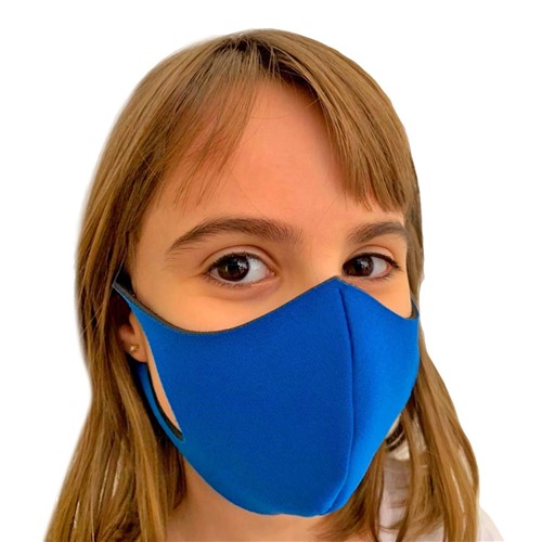 Máscara de Proteção Lavável Ninja Infantil(P) Azul Claro