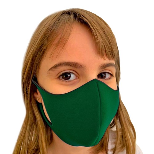 Máscara de Proteção Lavável Ninja Infantil(P) Verde