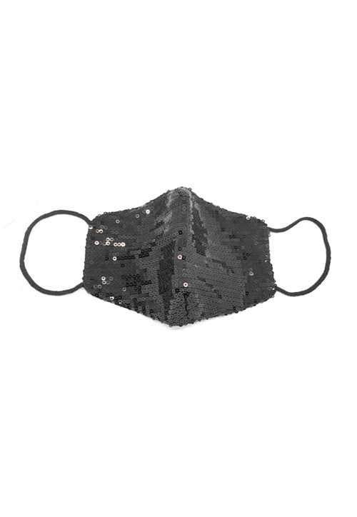Máscara de Proteção Pina Colada Paetê Preto