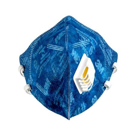 Máscara de Proteção Respiratória Dobrável Azul 9812+BR 3M 3M