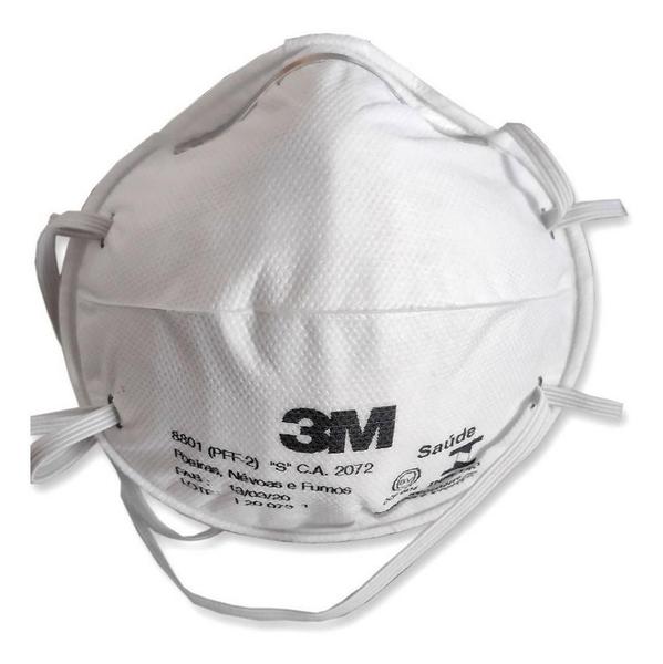 Máscara de Proteção Respiratória PFF2 8801 3M - Unidade