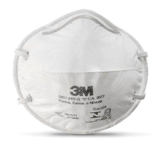 Máscara de Proteção Respiratória PFF-2 S -UNIDADE - 8801H 3M