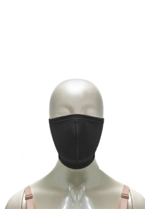 Máscara de Proteção Reutilizável Tecido Duplo Lavável Preta Biobela 6pçs