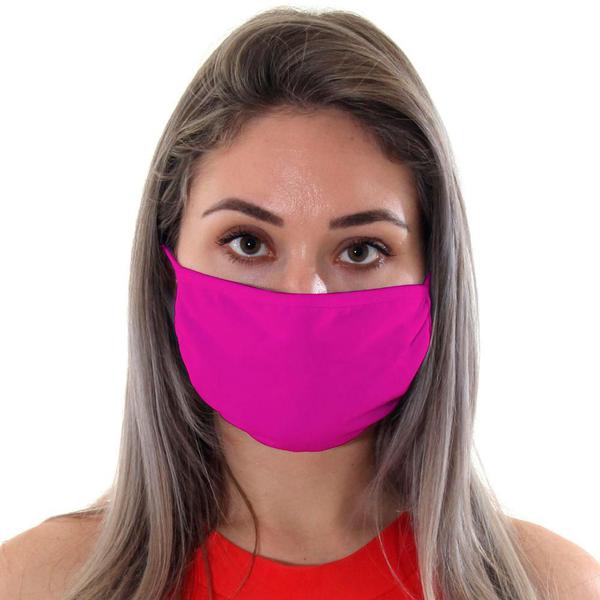 Máscara de Proteção Rosa Lisa Adulto - Sulamericana