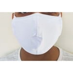 Máscara De Proteção Tecido Algodão Lavável Higienizável Branco