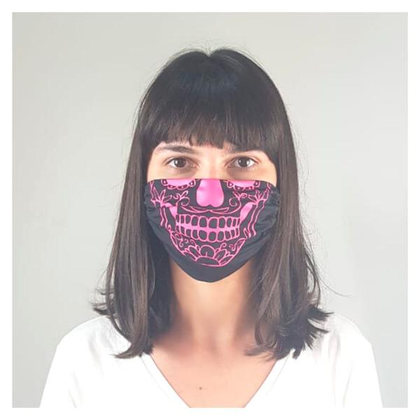 Máscara de Proteção UV Line Caveira Mexicana