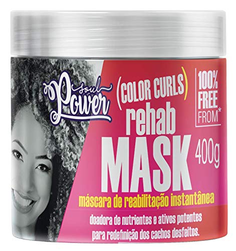 Máscara de Reabilitação Color Curls Rehab Mask, Soul Power