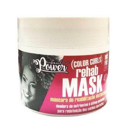 Mascara de Reabilitação Instantânea Color Curls Rehab Mask 400 Gr - Soul Power