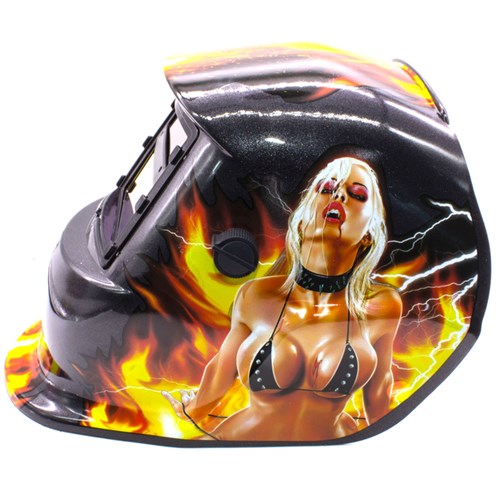 Máscara de Solda Escurecimento Automático Personalizada - Woman