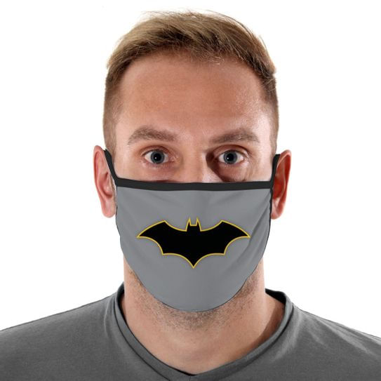 Máscara de Tecido com 4 Camadas Lavável Adulto - Batman - Mask4all