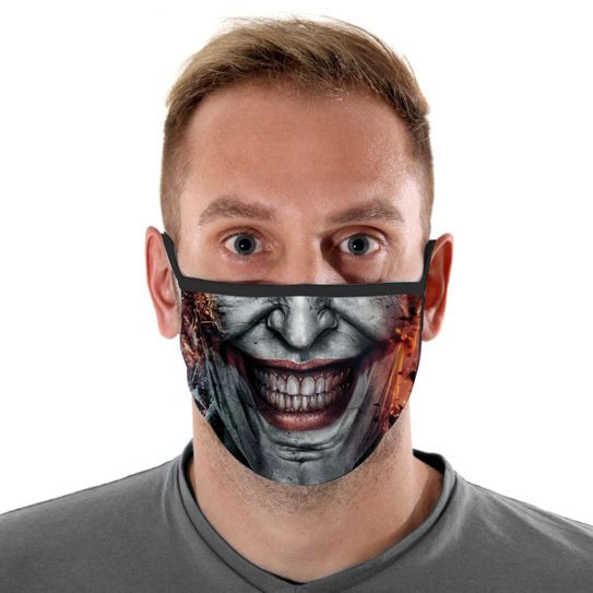 Máscara de Tecido com 4 Camadas Lavável Adulto - Coringa Game - Mask4all