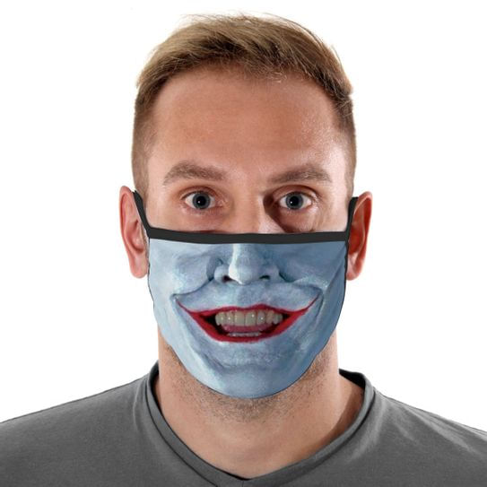 Máscara de Tecido com 4 Camadas Lavável Adulto - Coringa Jack - Mask4all
