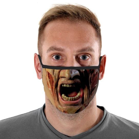 Máscara de Tecido com 4 Camadas Lavável Adulto - Freddy Krueger - Mask4all