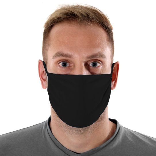 Máscara de Tecido com 4 Camadas Lavável Adulto - Preta - Mask4all