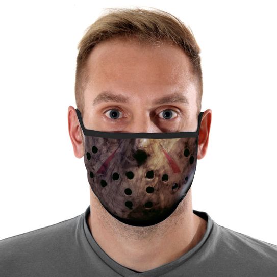Máscara de Tecido com 4 Camadas Lavável Adulto - Sexta-Feira 13 - Mask4all