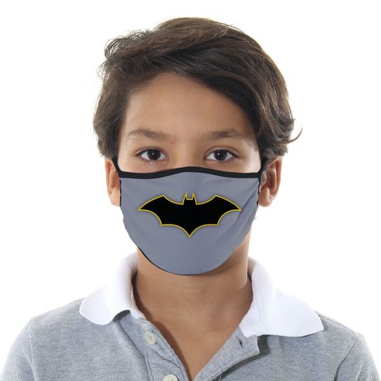 Máscara de Tecido com 4 Camadas Lavável Infantil - Batman - Mask4all M