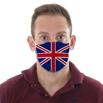 Máscara de Tecido Dupla Camada Lavável Adulto - Reino Unido - Funny Faces