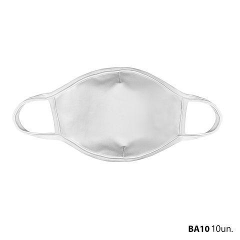 Mascara de Tecido Lavavel Branca Adulto Kit 10 Unid. Ba10 - Protector