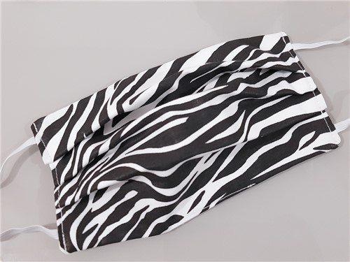 Máscara de Tecido Zebra (Feminino Adulto, Tripla)
