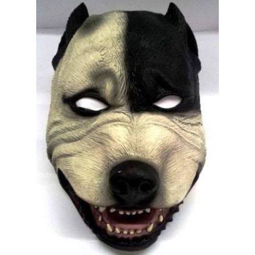 Máscara de Terror Cachorro Pit-bull 100% Látex Fantasia