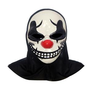 Máscara de Terror Palhaço Acessório Carnaval Fantasia - Preto