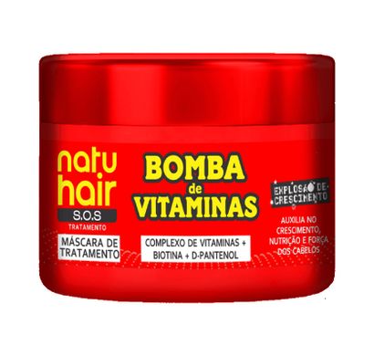 Máscara de Tratamento Bomba de Vitaminas 350g - Natuhair