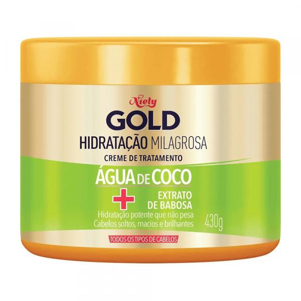 Máscara de Tratamento Niely Gold Agua de Coco - 430g