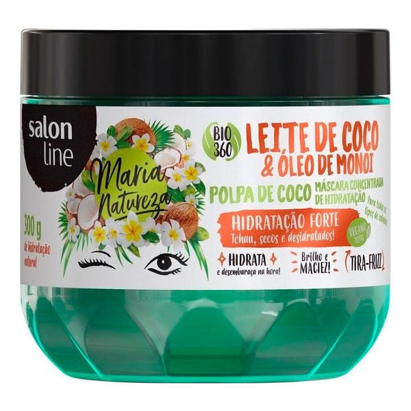 Máscara de Tratamento Salon Line Maria Natureza Leite de Coco e Óleo de Monoi 300g