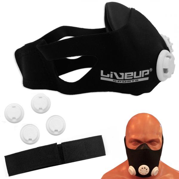 Mascara de Treinamento Respiratorio com Controle de Fluxo de Ar Liveup