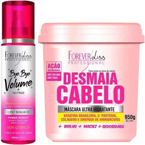 Mascara Desmaia Cabelo 950g + Bye Bye Volume - Forever Liss