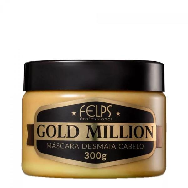 Máscara Desmaia Cabelo Felps Gold Million 300g - Felps Profissional