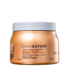 Máscara Dourada L` Oréal Profissional Gold Quinoa + Protein Lightweight Touch 500ml