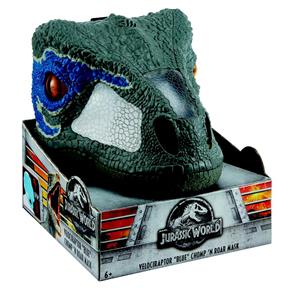 Máscara Eletrônica Velociraptor Blue Mattel Chomp 'n Roar