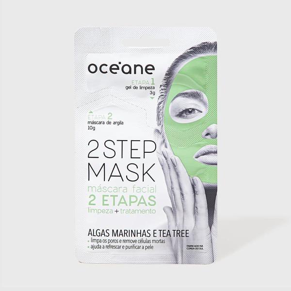 Máscara Facial Algas Marinhas e Tea Tree - 2 Step Mask By Océane