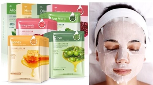 Máscara Facial Bioaqua - Kit com 10 (Cod. 6768) (Aloe e Vera)