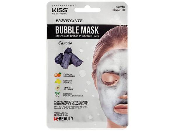 Máscara Facial Bubble Mask Kiss NY- Carvão