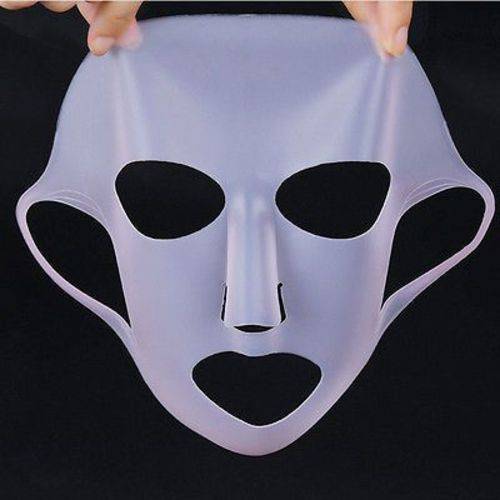 Máscara Facial Capa de Silicone Evita a Evaporação Acelera a Absorção de Produtos