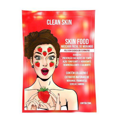 Máscara Facial Clean Skin Food de Morango 20ml