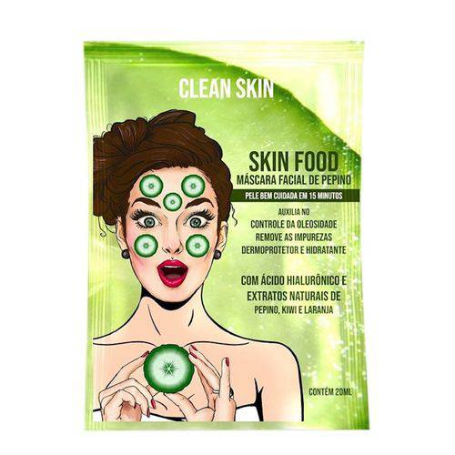Máscara Facial Clean Skin Food de Pepino 20ml