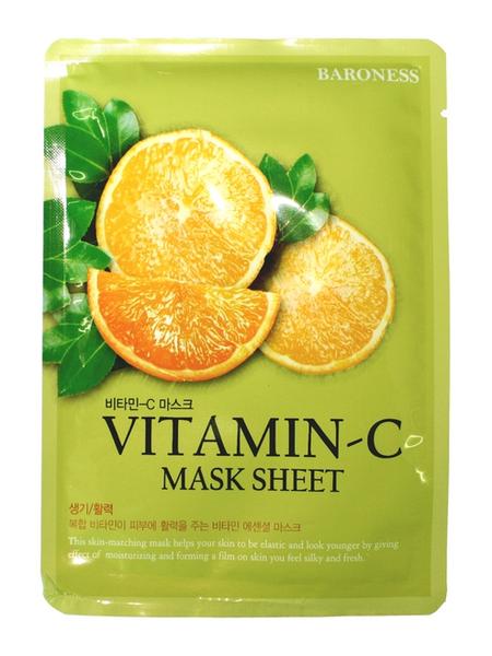 Máscara Facial Coreana - Baroness Mask - Vitamina C