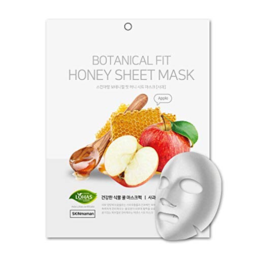Mascara Facial Coreana Nohj Skin Maman Botanical Fit Honey Sheet Mask Apple