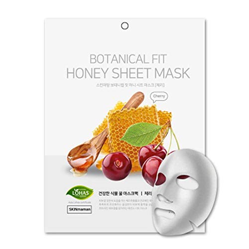 Mascara Facial Coreana Nohj Skin Maman Botanical Fit Honey Sheet Mask Cherry